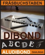 Dibond 3mm / 4mm (weiß oder farbig),